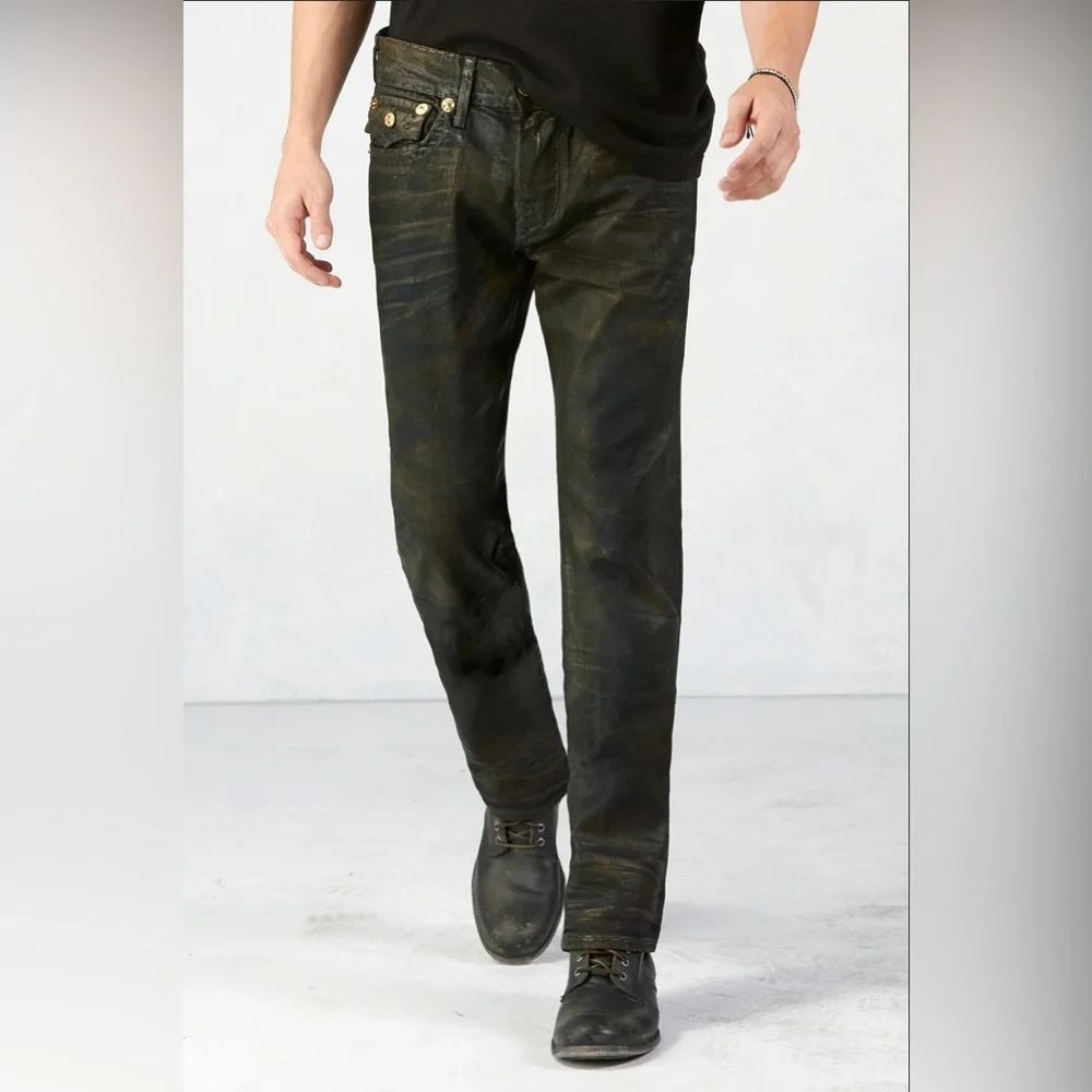 True Religion Ricky Super T Limited Edition Bronzed Shadows Jeans